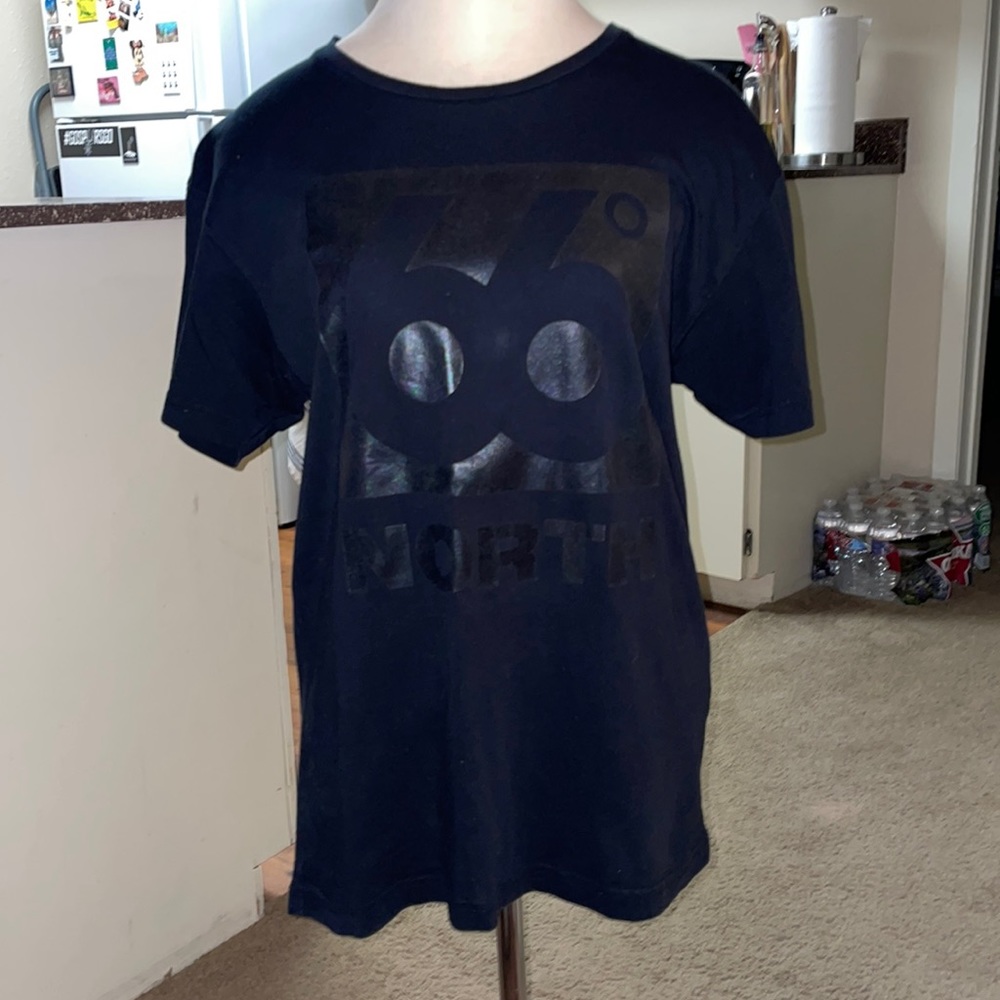 66 degrees north black holographic t shirt